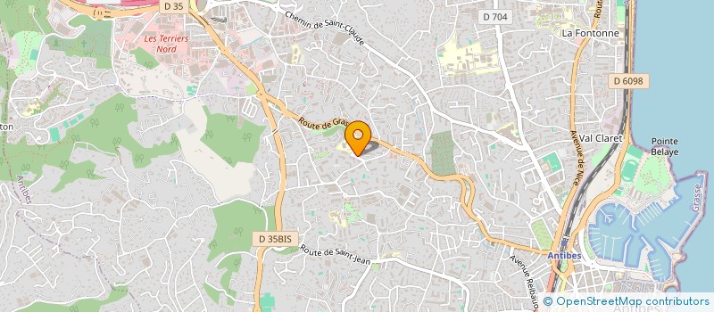 localisation de l'entreprise CTRE COOPERATION ECONOMIQUE ET SOCIALE à ANTIBES