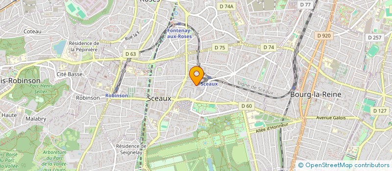 localisation de l'entreprise CTRE COORD RECHER ENSEIGN INFORMATIQUE à SCEAUX