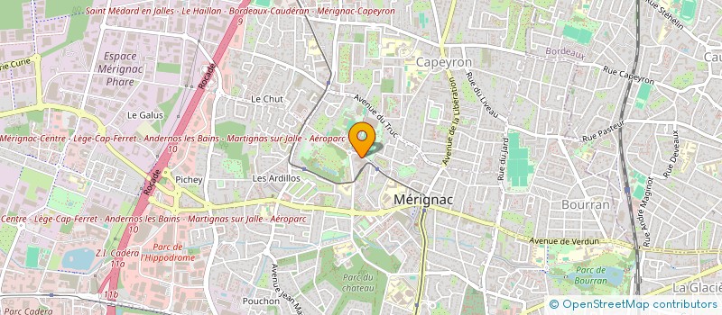 localisation de l'entreprise CTRE COORDINATION ETUDES GERONTOLOGIQUE à MERIGNAC