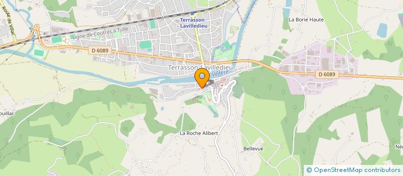 localisation de l'entreprise CTRE CULTUREL  TERRASSON-LAVILLEDIEU