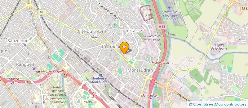 localisation de l'entreprise CTRE D'ACCEUIL D'ENFANTS DE TOULOUSE à TOULOUSE