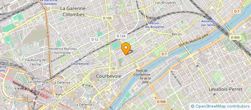 localisation de l'entreprise CTRE D AFFAIRE DEVELOPPEMENT INDUSTRIEL à COURBEVOIE