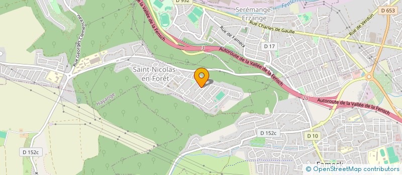 localisation de l'entreprise CTRE D'ANIMATION SOCIALE CULTURELLE à HAYANGE