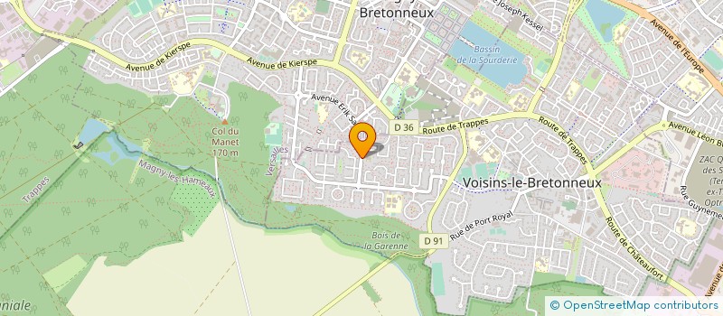localisation de l'entreprise CTRE D'ANIMATION SOCIALES ET CULTURELLES à VOISINS-LE-BRETONNEUX