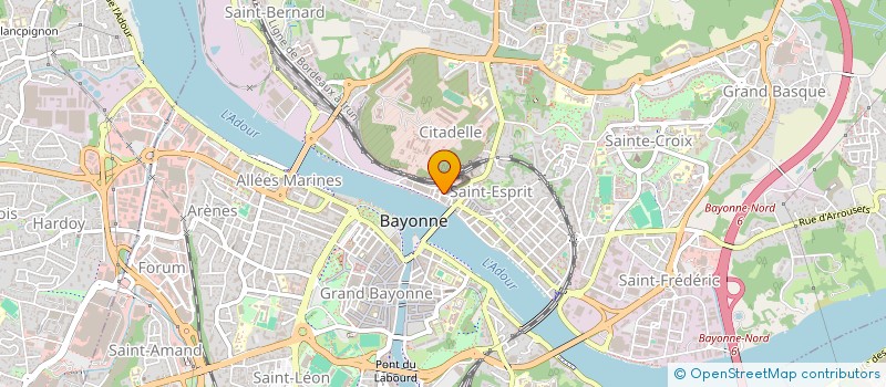 localisation de l'entreprise CTRE D'ENTRAINEMENT DE KARATE BAYONNAIS à BAYONNE