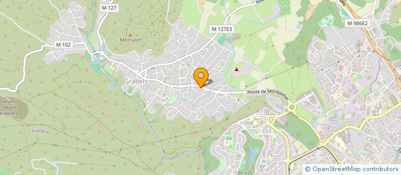 localisation de l'entreprise CTRE D'ESCALADE & PLEINE NATURE GRABELS à GRABELS