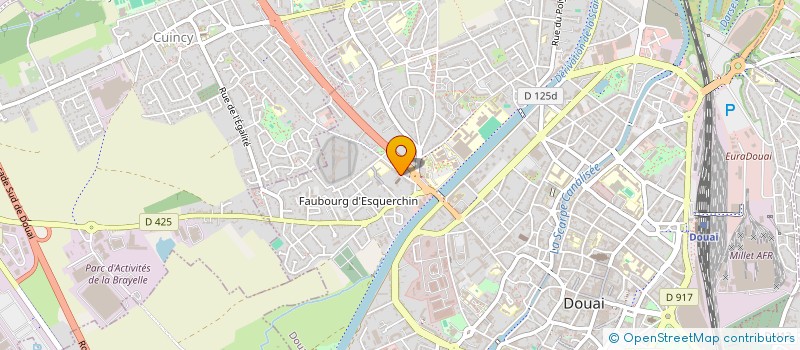 localisation de l'entreprise CTRE D' ETUDE ET D' ACTION SOCIALE DU GRAND DOUAISIS à DOUAI