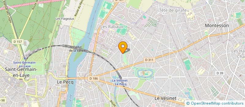 localisation de l'entreprise CTRE D'ETUDES ET DE RECHERCHE SOCIOLOGIQ  LE VESINET