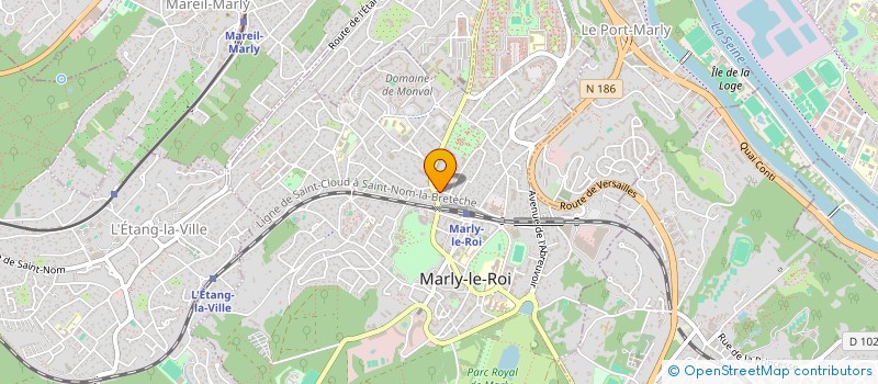 localisation de l'entreprise CTRE D ETUDES RECHERCHE FORMATION à MARLY-LE-ROI