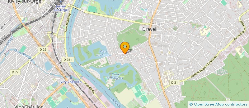 localisation de l'entreprise CTRE DE FORMAT A LA CONDUITE LES MAZIERE à DRAVEIL