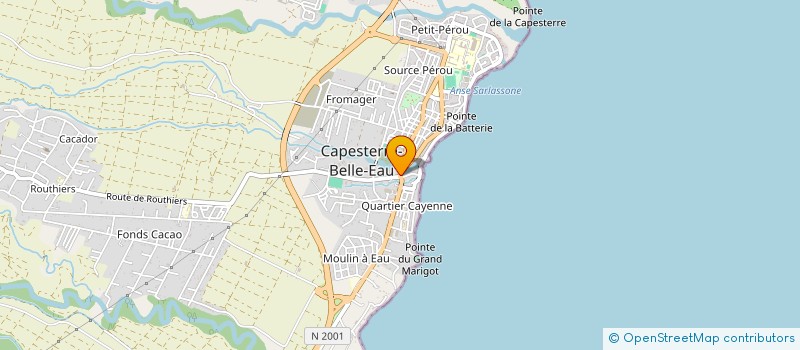 localisation de l'entreprise CTRE DE FORMATION PROMOTION GUADELOUPE à CAPESTERRE-BELLE-EAU