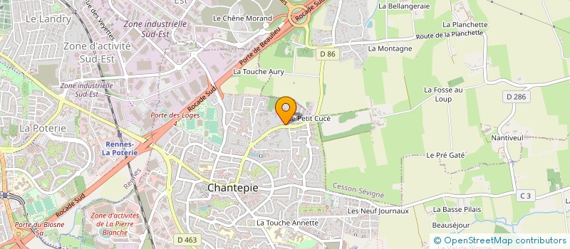 localisation de l'entreprise CTRE DE L ENFANCE HENRI FREVILLE à CHANTEPIE