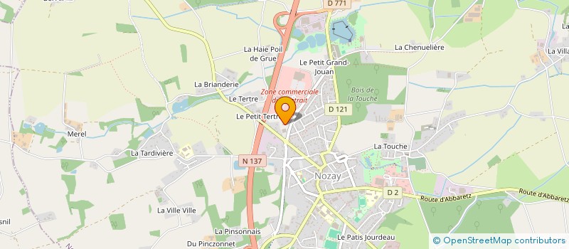 localisation de l'entreprise CTRE DE NEGOCE ET DE VENTE AUTOMOBILE à NOZAY