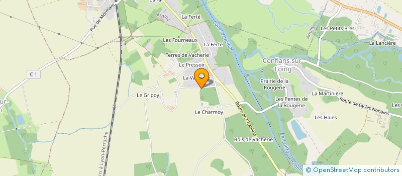 localisation de l'entreprise CTRE DE PREPARATION D'ETUDES REALISATION à CONFLANS-SUR-LOING