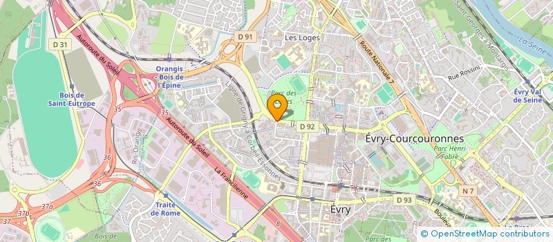 localisation de l'entreprise CTRE DE RECHERCHE ET ETUDE POUR INSERTIO à EVRY-COURCOURONNES