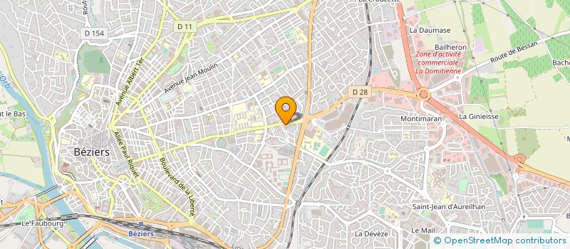 localisation de l'entreprise CTRE DENTAIRE DU CHAMPS DE MARS à BEZIERS