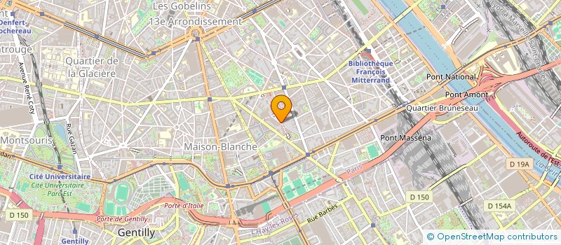 localisation de l'entreprise CTRE DENTAIRE ET MEDICAL OLYMPIADES à PARIS