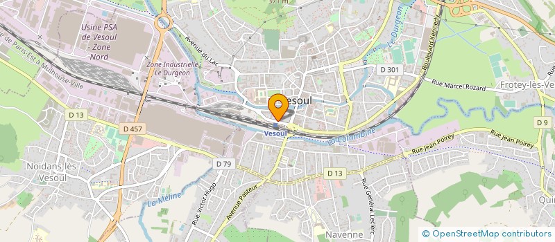 localisation de l'entreprise CTRE DEP PERFECT COIFFURE  VESOUL