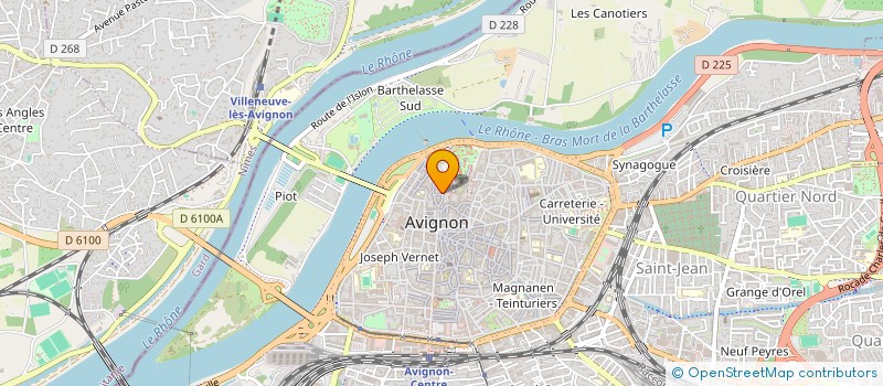 localisation de l'entreprise CTRE DEPART DOCUMENT RECHERC PT PALAIS  AVIGNON