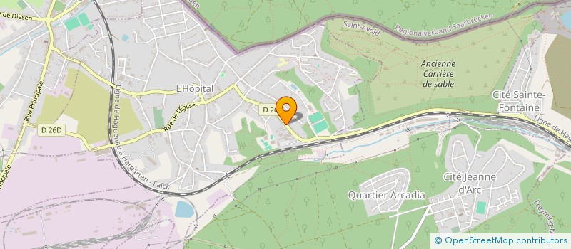 localisation de l'entreprise CTRE DEPARTEMENTAL COURS DOMICILE  L'HOPITAL