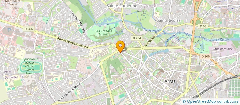localisation de l'entreprise CTRE DEPT ECHANGES INTERNATIONAUX PDC à ARRAS