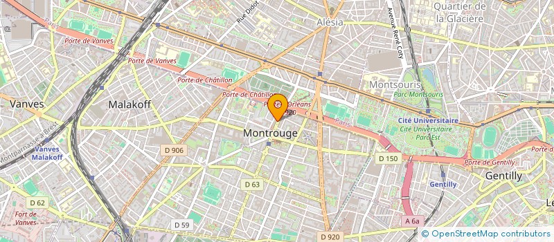 localisation de l'entreprise CTRE DEVELOP MEDECINE TRADITION CHINOISE  MONTROUGE