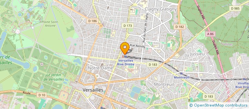 localisation de l'entreprise CTRE DEVELOPPEMENT ET GESTION ARTISANAT à VERSAILLES
