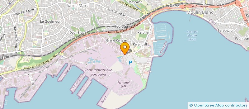 localisation de l'entreprise CTRE DOCUM RECHE EXPER POLLU ACCID EAUX à BREST