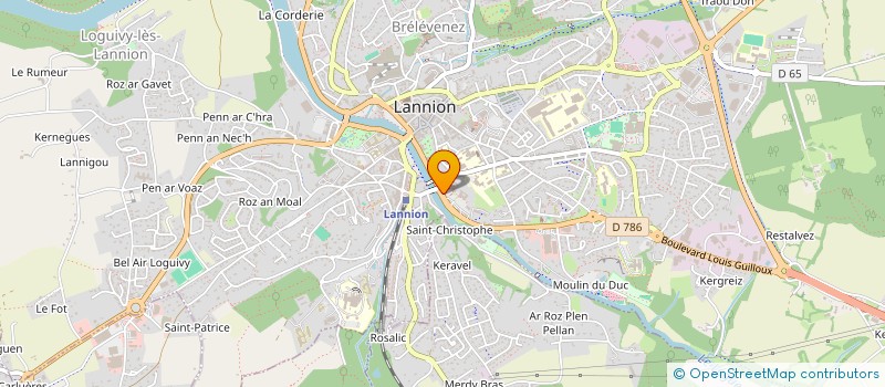 localisation de l'entreprise CTRE DOCUMENT CULTUREL CIRCONSCRIPTION à LANNION