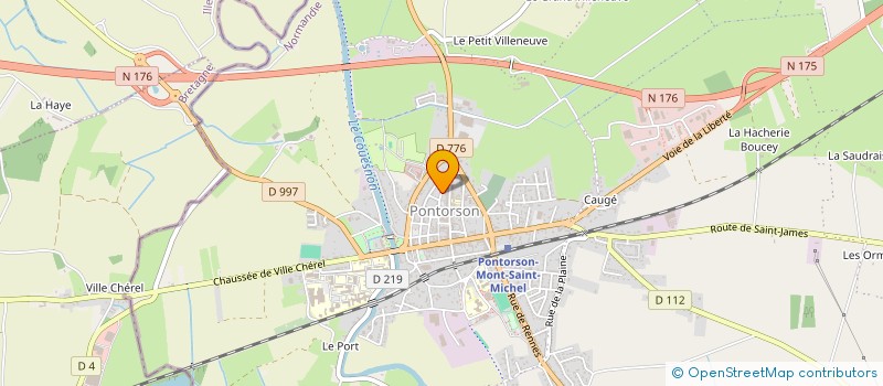 localisation de l'entreprise CTRE ECONOMIE SOCIALE FAMILIALE  PONTORSON