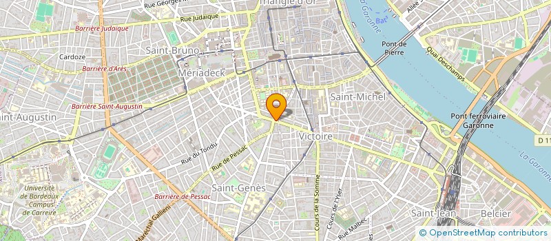 localisation de l'entreprise CTRE EDUCAT PERMANENTE FORMAT CONTINUE à BORDEAUX