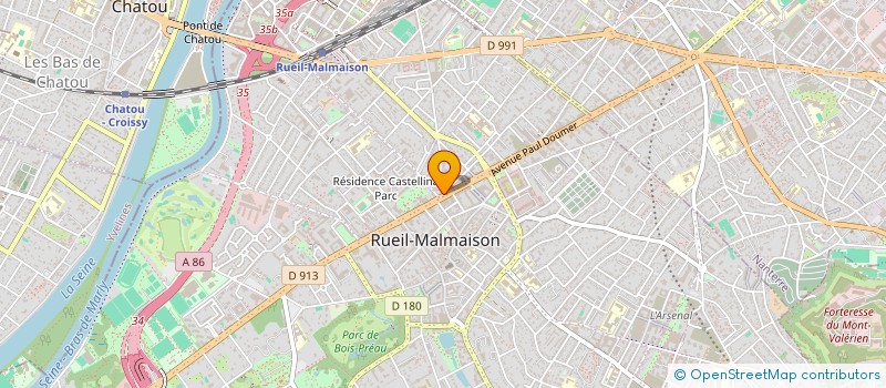 localisation de l'entreprise CTRE ENSEIG SECRET BUREAU INFOR à RUEIL-MALMAISON