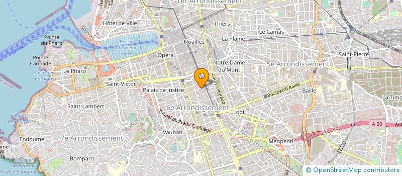 localisation de l'entreprise CTRE ENSEIGN DIFFUS ACUPUNCTURE TRADITIO  MARSEILLE