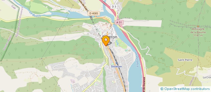 localisation de l'entreprise CTRE ENSEIGN ROUTIER ALPES HP HTES ALPES à SISTERON