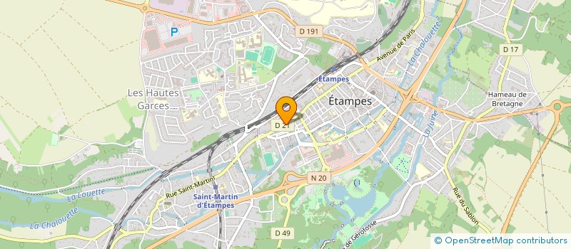 localisation de l'entreprise CTRE ENSEIGNEMENT APPLICATION CONDUITE à ETAMPES