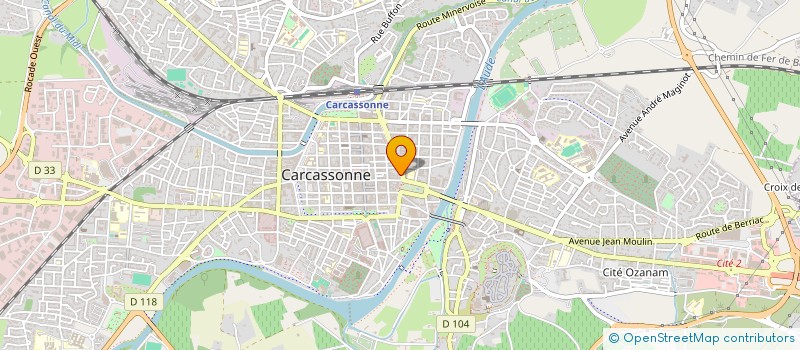 localisation de l'entreprise CTRE ENSEIGNEMENT SECURITE ROUTIERE AUDE à CARCASSONNE