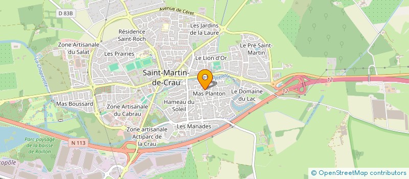 localisation de l'entreprise CTRE ENTRAINEMENT HT NIVEAU RUGBY A XIII à SAINT-MARTIN-DE-CRAU