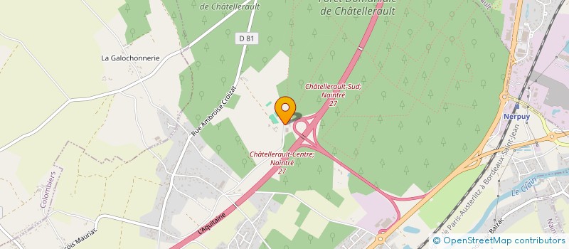 localisation de l'entreprise CTRE EQUESTRE CHATELLERAUD EPERON VERT à NAINTRE