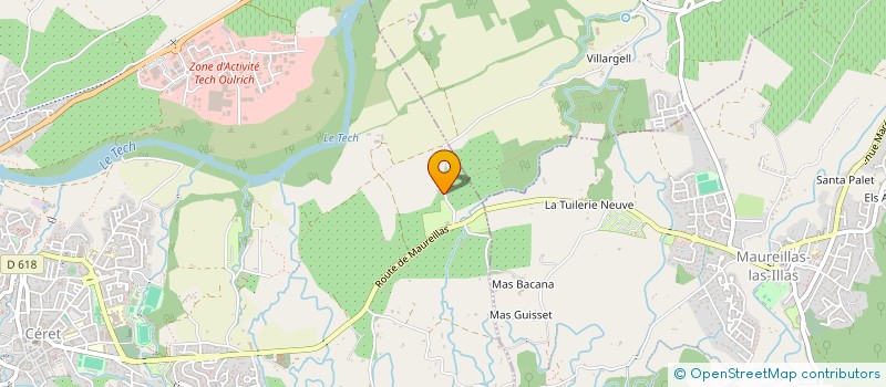 localisation de l'entreprise CTRE EQUESTRE LE HARAS DU VALLESPIR à CERET