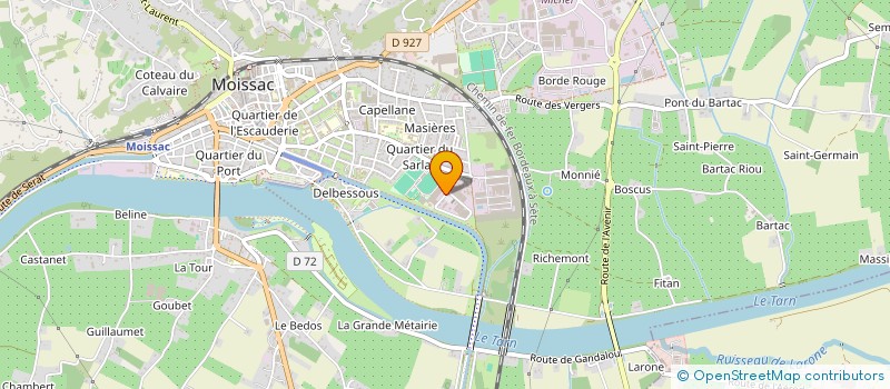 localisation de l'entreprise CTRE EQUESTRE MOISSAC ECURIE DE FIGUERIS  MOISSAC