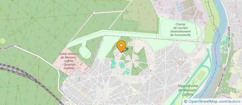 localisation de l'entreprise CTRE EQUESTRE & PONEY CLUB NAPOLEON à MAISONS-LAFFITTE