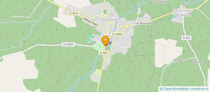 localisation de l'entreprise CTRE EQUESTRE ST SYMPHORIEN à SAINT-SYMPHORIEN