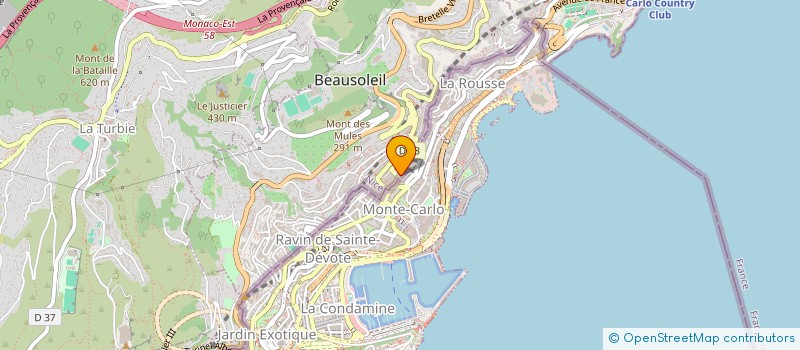 localisation de l'entreprise CTRE ESTHETIQUE ADELPHIA à BEAUSOLEIL