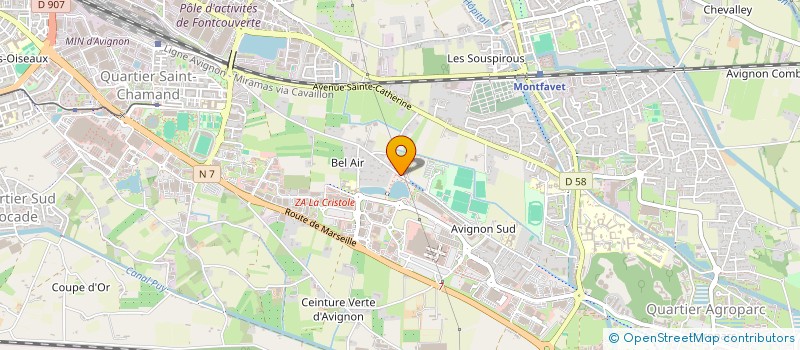 localisation de l'entreprise CTRE ETUDE COORDINATION ACTIVITES SPORTI  AVIGNON