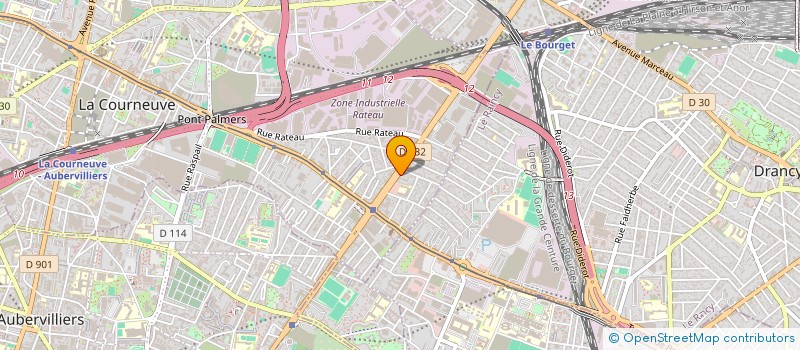 localisation de l'entreprise CTRE ETUDE CULTUR ET COM EUROPE ASIE à LA COURNEUVE