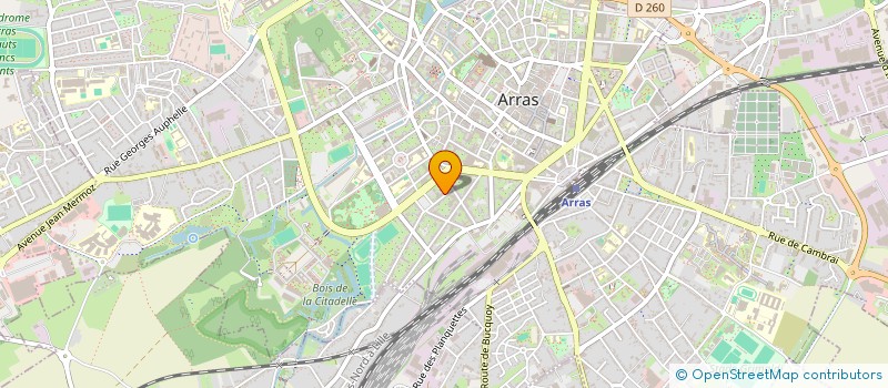 localisation de l'entreprise CTRE ETUDE DEP RECHE ANIMATION CULTUREL à ARRAS