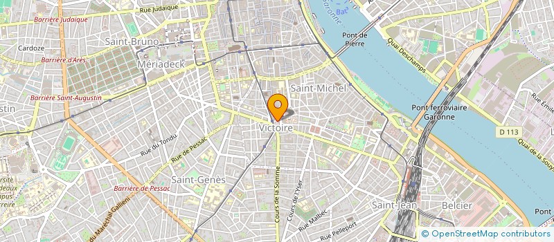 localisation de l'entreprise CTRE ETUDE DEVEL APPLI SCIEN SOCIA JUNIO  BORDEAUX
