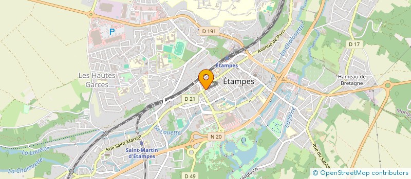 localisation de l'entreprise CTRE ETUDE DOCUMENTATION INFORMATION SCO à ETAMPES