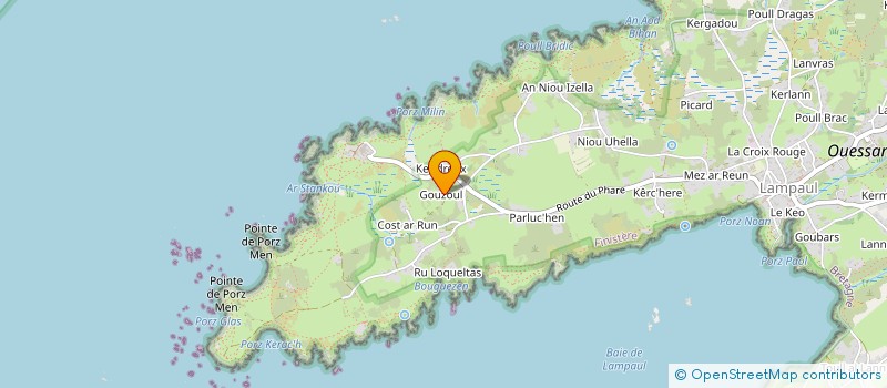 localisation de l'entreprise CTRE ETUDE DU MILIEU D OUESSANT à OUESSANT