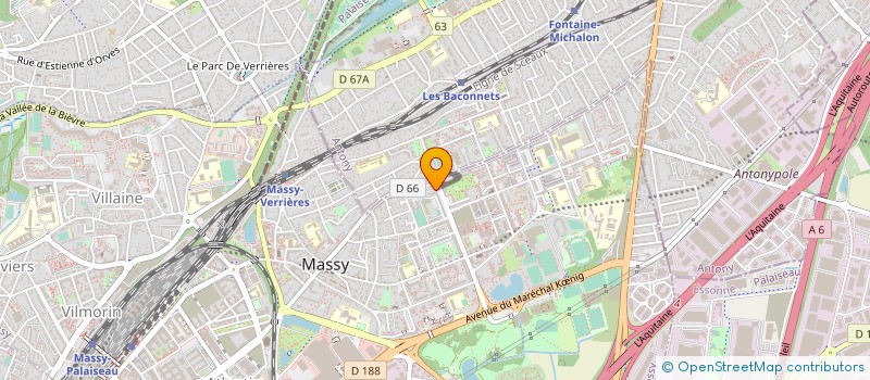 localisation de l'entreprise CTRE ETUDE ET ACTION SOCIALE ESSONNE à MASSY